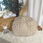 Hide And Seat Bean Bag Buddy Beige Neutral Daisy Print