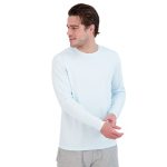 Denali Performance Men's Mega Solar Protectuv Long Sleeve Ice Blue Small