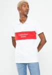 Calvin Klein Colorblock Logo Polo - Bright White