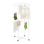 Brabantia Hangon Tower Drying Rack 30 Metres Matt Black White - White