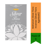 Silver Flora Incense Silver Flora Agarbatti Pack Of 6 - Premium Fragrant Sticks For Prayer Meditation & Home Aromatherapy Clears