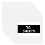 Htvront White Permanent Vinyl - 14 Pack Matte White Adhesive Vinyl 12 " X 12 " Permanent Vinyl Sheets For Craft Projects Party D