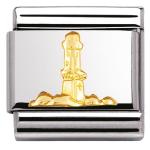 Composable Classic Relief 18K Gold Lighthouse Link