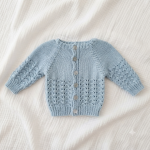 Knitted Baby Jersey – Light Blue