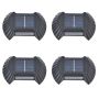 4 Pieces Solar Outdoor LED Wall Lights