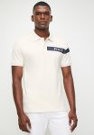 Polo Hugh andre Printed Stripe Short Sleeve Golfer - Off White