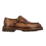 Double Strap Slip-ons -tan