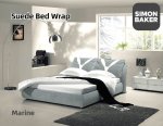 Simon Baker Suede Bed Wrap Standard Length Marine Various Sizes - Marine Queen
