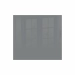 Parrot Metallic Silver Hob Splashback - 598 X 650 X 6MM