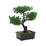 26CM Bonsai Plant With Plastic Pot Green