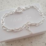 Key Set 925 Sterling Silver 21ST Birthday Charm Bracelet With Charm 19CM