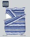 Simon Baker Roman Stripe Cotton Printed Duvet Cover Set Various Sizes - Multi Three Quarter 150CM X 200CM +1 Pillowcase 45CM X