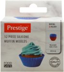 Prestigio Prestige Large Silicone Cupcake muffin Mould 12