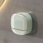 Wall-Mounted Soap Dish With Flip Cover - Drainage Design Rectangular Plastic Holder For Bathroom Storage & Organization Christmas/Halloween Gift Decoration