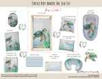 Cot Duvet Bedding Under The Sea Mantaray Set