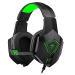 T-dagger Rocky Green LIGHTING|210CM Cable|usb|omni-directional Luminous Snub MIC|40MM Bass Driver|stereo Gaming Headset – Black