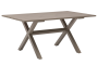 Rustproof All-alnium Patio Dining Table Champagne Outdoor Garden Table