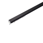 Emperor Track Single No Brackets Black With Runners + Endcaps. Brackets Sold Separately