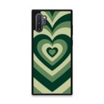 Custom Printed Tpu Cases - Samsung Galaxy Note 10 Plus & 39 Dark Green Heart& 39 By