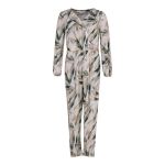 Long Sleeve Printed Jumpsuit