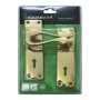 Kaufmann Lockset 2 Lever Victorian Scroll Bulk Pack Of 2 6 Brass Plated