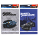 A4 Fast & Furious Book Jackets 5-PACK Design May Vary