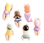 Decor Resin Swimming Figurines Refrigerator Magnets - 2.7CM