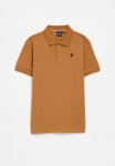 Polo Boys Austin Short Sleeve Golfer - Tan