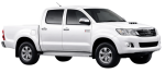 Toyota Hilux Double Cab 3.0D4D 2.7VVTI 4.0V6 2009-2011 Cotton Canvas Seat Covers