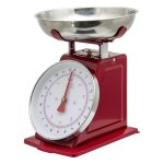 Classic Mechanical Kitchen Scale With Steel Bowl Red 5KG