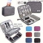Multi-function Travel Digital Accessories Storage Bags Zipper Multi-pocket Divider Earphone Data Cable Hard Disk Packing Organiz