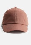 Linen Cap - Orange Red Brown.