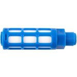 AirCraft Plastic Breather Silencer 3 8" M Blue