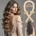Heatless Curling Set - Satin Hair Rollers For Overnight Curls - Heatless Hair Curlers With Headband - Gentle And Effective Hair