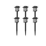 6-PACK Solar Lamp Set Bright Outdoor Lighting For Lawn & Pathway
