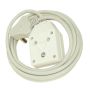 Multi-plug Extension Cord Digitech 3X3 & 1X2 Pin 1 Schuko 3M