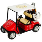 Golf Cart Red Vehicle Decor