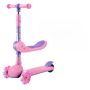 A Children's Scooter With Seats And Illuminated Wheels