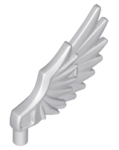 Parts Minifigure Wing Feathered 11100 - Light Bluish Grey