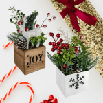 Festive Wooden Berry Tree Centerpiece