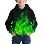 Boys Hoodies Cool 3D Graphic Print Pullover With Pocket Kids Fashion Warm Winter Hooded Sweatshirts
