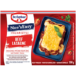 Nice 'n Easy Frozen Beef Lasagne 350G