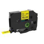 TZ631 12MM Black yellow Compatible Label