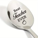Best Teacher Gifts Thank You Appreciation Gift For Teacher Best Teacher Ever Spoon Engraved Stainless Steel Coffee Spoon Tea Spo