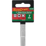 Tork Craft - Socket 7MM 1 4 Dr Deep Socket Crv 12 Point - 3 Pack