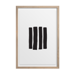 Linings Art Print - A2 420 X 594MM Framed - Natural Frame