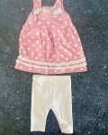 Ltd Pink Polka Dot Dress And Pants 12 18M