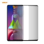 For Samsung Galaxy M51 10 Pcs Hat-prince Full Glue 0.26MM 9H 2.5D Tempered Glass Full Coverage Film