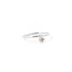 Citrine Dot Ring In Silver - M