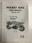 Pocket Bike Instruction Manual